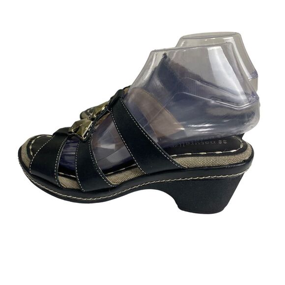 Naturalizer N5 Comfort Wedge Sandal Kari Leather Black Women's 8 M - Picture 12 of 15